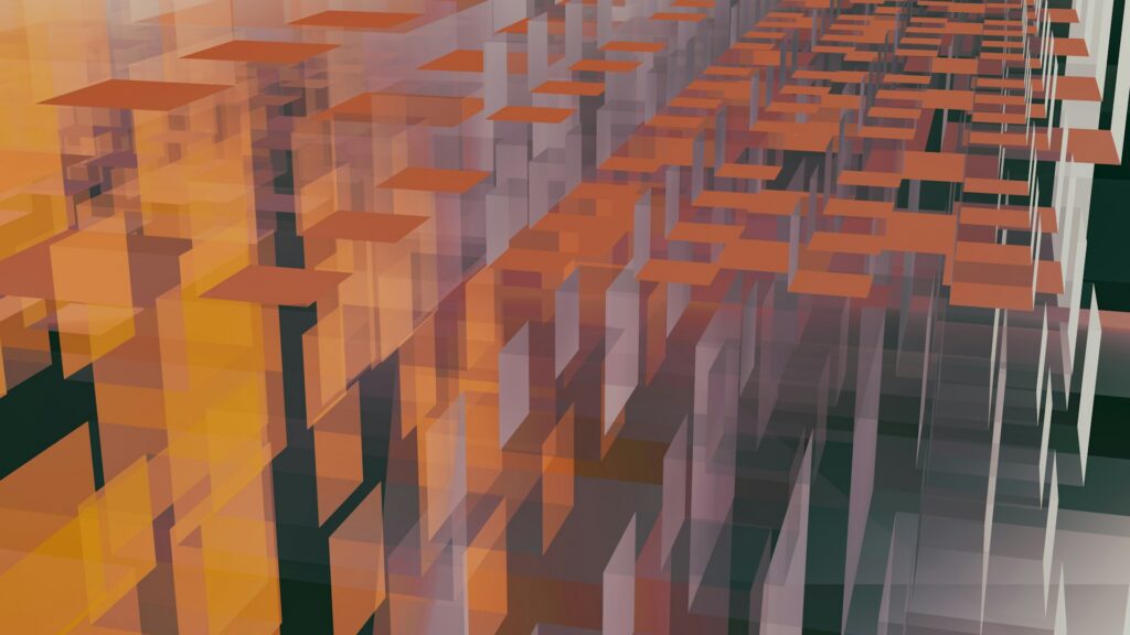 Abstract image of interconnected blocks, symbolizing the complexity of Employee Stock Purchase Plans and their financial implications.